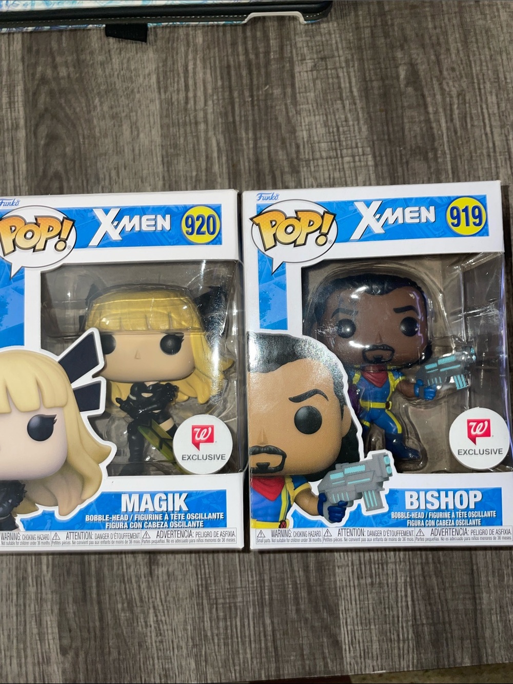 Funko Pop! X-Men Magik 920 and X-Men Bishop 919 Walgreens Set